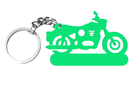 bikekeychain-green Bike Keychains