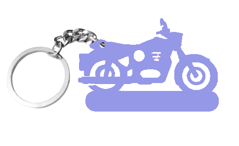 bikekeychain-purple Bike Keychains