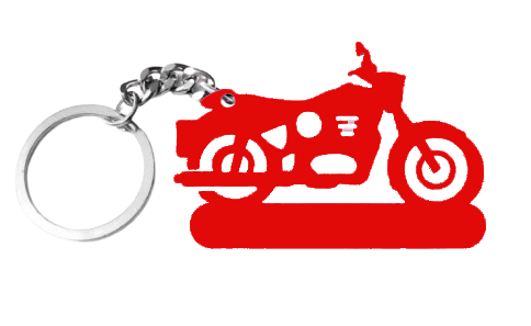 bikekeychain-red Bike Keychains