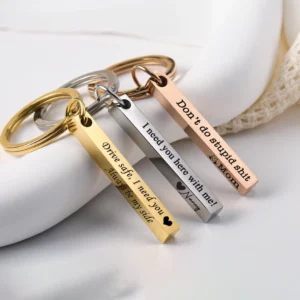 Gold Bar Keychains